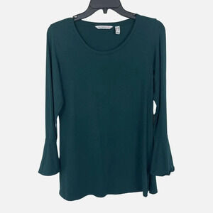 Isaac Mizrahi Live Women Long Sleeve Bell Sleeve Pullover Top Size XXS